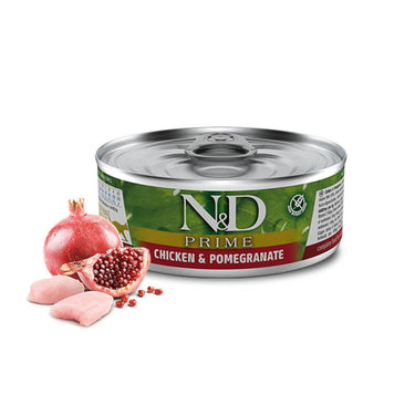 N&D Lata Prime Feline Chicken & Pomegranate de 70 gr
