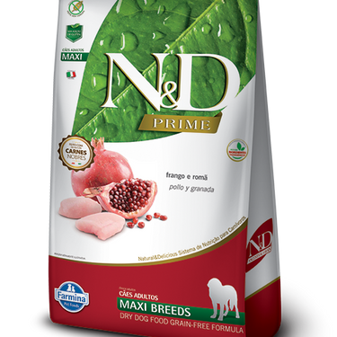 N&D Grain Free Prime Adult Maxi Pollo y Granada 10 kg