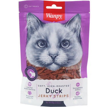 Wanpy Soft Duck Jerky Strips Cat 80 gr