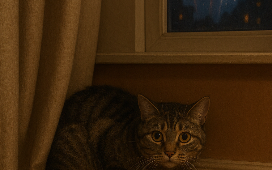 Ansiedad en gatos en Año Nuevo | Guía PetsOnline