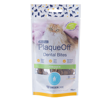 PlaqueOff Dental Bites Gatos 60 gr