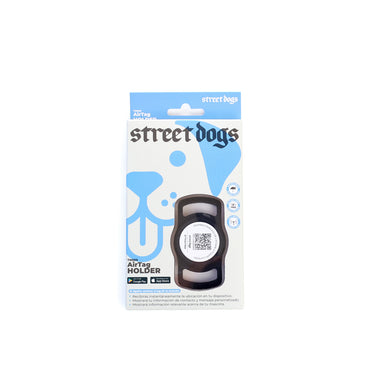 Placa Identificación Inteligente Sujetador de AirTag Negro