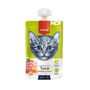 Wanpy Tasty Meat Paste Cat Tuna Chicken & Carrot 90 gr