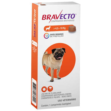 Bravecto Antiparasitario Pulga Garrapata 3M Perros 4.5-10 kg