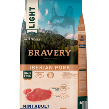 Bravery Light Iberian Pork Adulto Raza Pequeña y Mini 2 kg