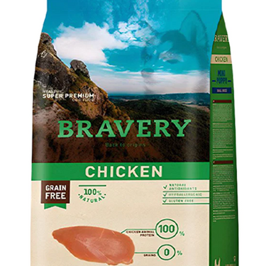 Bravery Pollo Puppy Raza Pequeña y Mini 7 kg