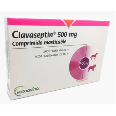 Clavaseptin 500 mg Vetoquinol 10 compromidos