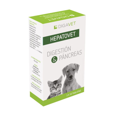 Hepatovet Digestion y Pancreas Digavet 30 comprimidos