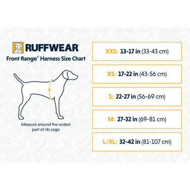 Arnés Ruffwear Front Range perro Red Sumac XS 43-56 cm