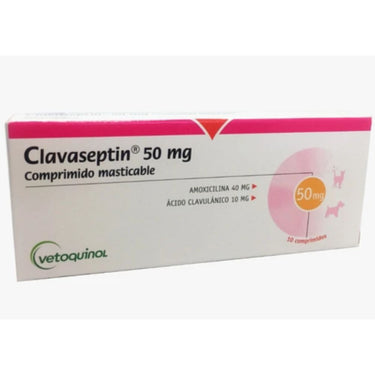 Clavaseptin 50 mg Vetoquinol 10 compromidos