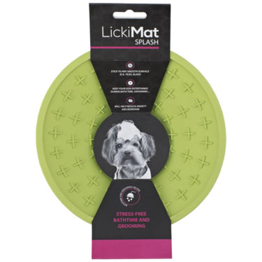 Lickimat Splash Concavo Verde vidrios y duchas para perro