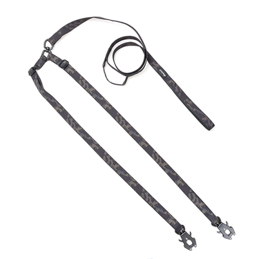 Correa para Dos Perros  Black Camouflage Street Dogs