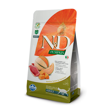 N&D Pumpkin Feline Gato Adulto Pato Calabaza y Melón 1,5 kg