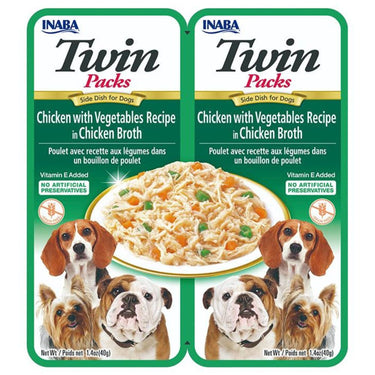 Twin Pollo Vegetales perros 2 tubos 40 gr.