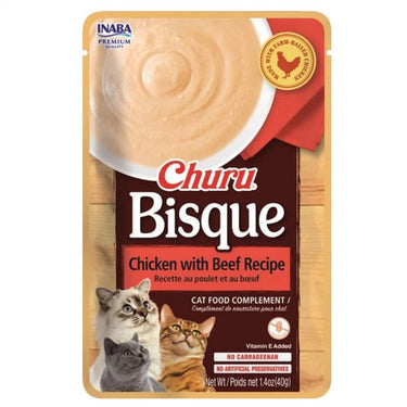 Churu Bisque Pollo con Ternera para Gatos 40 gr