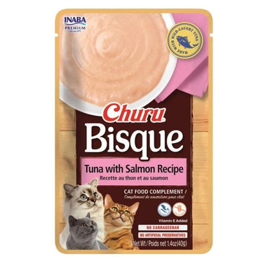 Churu Bisque Atún con Salmón para Gatos 40 gr