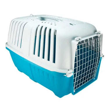 Jaula de Transporte Azul PRATIKO 3 (60 x 40 x 39cm)