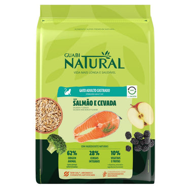 Guabi Natural Gato Adulto Castrado Salmón Cebada 1,5 kg