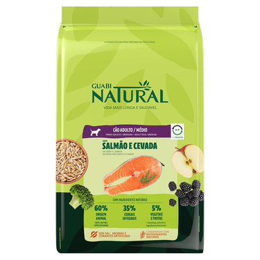 Guabi Natural Adulto Raza Mediana Salmón y Cebada 2,5 kg