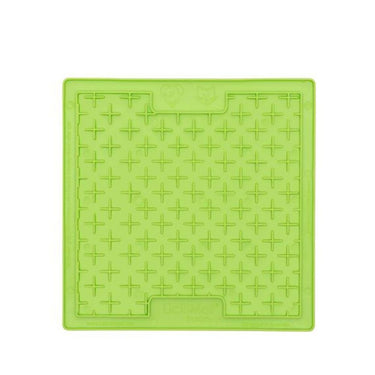 Lickimat Buddy Verde cuadrado 20X20 cm base blanda