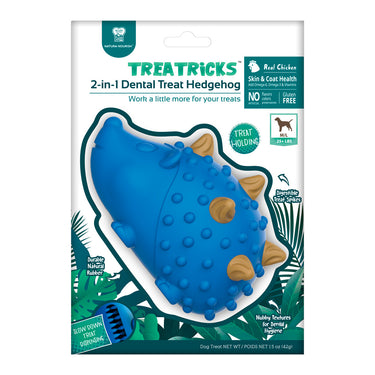 Dispensador de golosinas perro Erizo Azul Dental Spikes