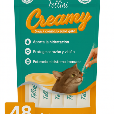 Fellini Creamy sabor Cangrejo y Atún 48 tubos