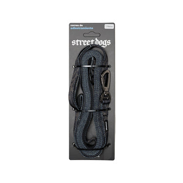 Correa Larga Adiestramiento Perro 5m Black Camo street dogs