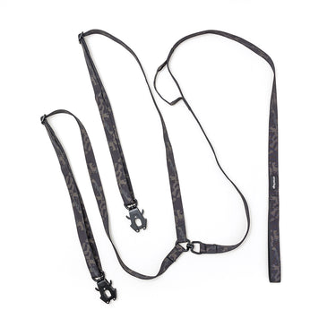 Correa para Dos Perros  Black Camouflage Street Dogs