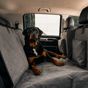 Cobertor premium antideslizante para proteger el asiento trasero del vehículo.