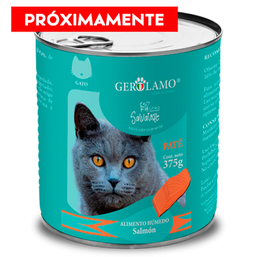 Gerolamo Salvatore Paté para Gatos Adultos Salmón 375g
