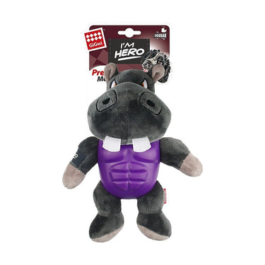 Peluche Gigwi Hipopotamo Im Hero con sonido 23 cm