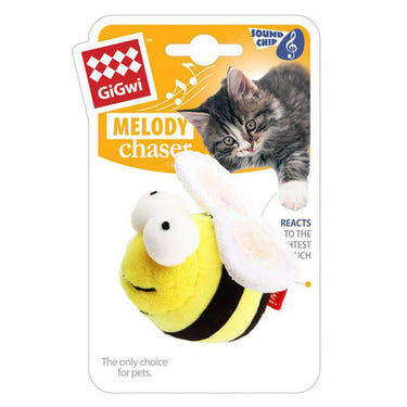 Juguete para gatos Abeja Melody Chaser con sonido Gigwi