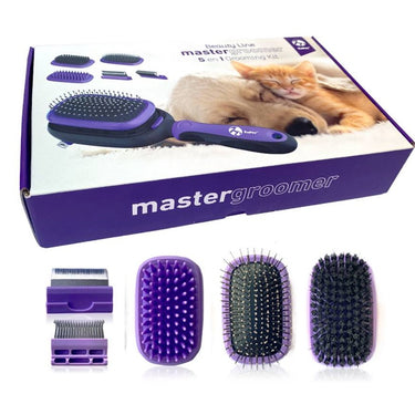 Cepillo Grooming 5 en 1 para perros y gatos Zupet