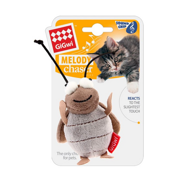   677 ミニキャット キルロイ Juguete para gatos Grillo Melody Chaser con Sonido Gigwi – Pets Online