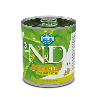 N&D Lata Prime Perro Jabalí Manzana 285 gr