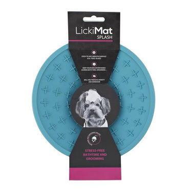 Lickimat Splash Concavo Turquesa vidrios y duchas para perro