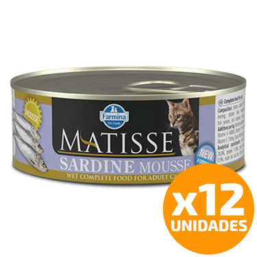 Pack Matisse Lata Gato Mousse Sardina 85 gr. 12 Unidades