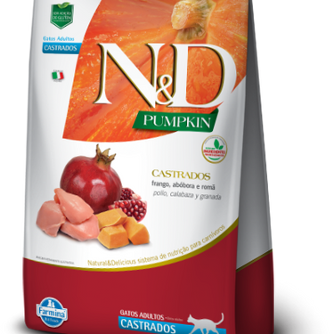 N&D Pumpkin Feline Adult Castrado Pollo Calabaza Grnd 1,5 kg