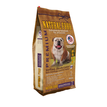 Natural Food Dog Adulto Sterilized Obesity Control 15 Kg