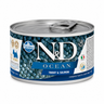 N&D Ocean Mini Trout & Salmon alimento húmedo para perros adultos de razas mini en lata de 140 g