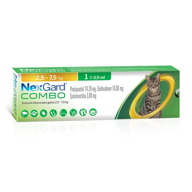 Nexgard Combo gatos 1 comp 2,5 a 7,5 kg