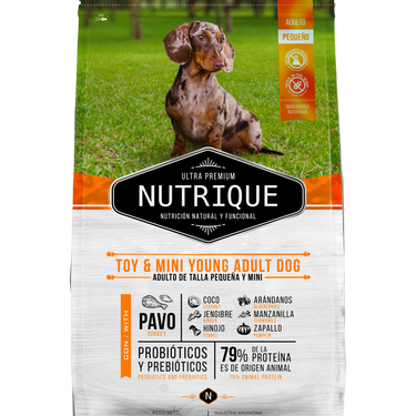 Nutrique Toy & mini young adult dog 3kg