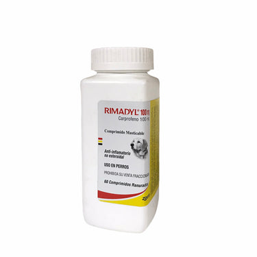 Rimadyl 100 mg para perros Zoetis 60 comprimidos