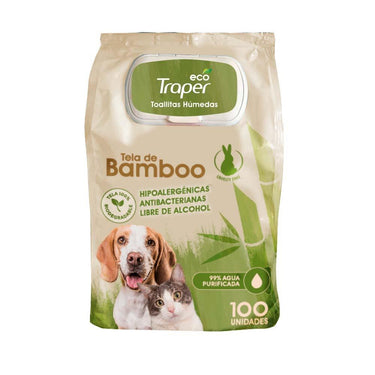 Toallita Húmeda Eco-Traper Bamboo 100 unidades