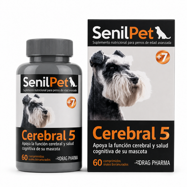 SenilPet Cerebral 5 suplemento cognitivo para perros senior en presentación de 60 comprimidos
