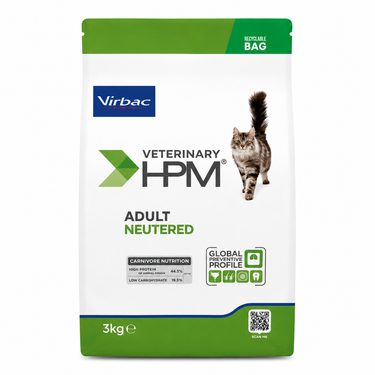 Virbac HPM Adult Neutered Cat 3 kg alimento para gatos adultos esterilizados.