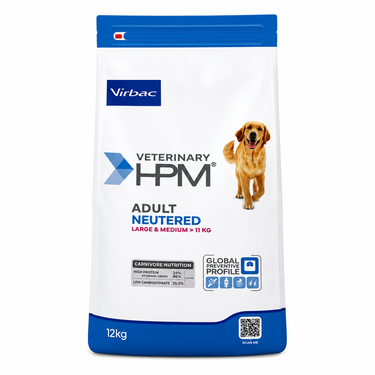 Virbac HPM Adult Neutered para perros adultos esterilizados de razas medianas y grandes 12 kg