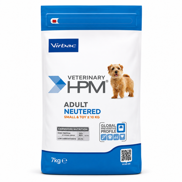 Alimento Virbac HPM Adult Neutered para perros esterilizados de raza pequeña 7 kg