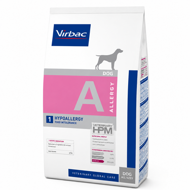 Virbac HPM Dog Allergy 12 kg alimento hipoalergénico para perros con intolerancia alimentaria.