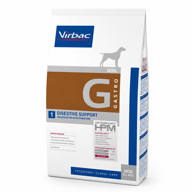 Virbac HPM Dog Digestive Support alimento digestivo para perros.